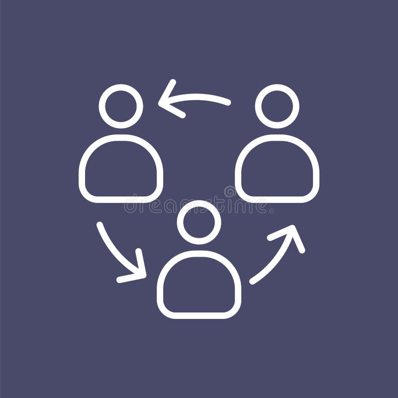 Van het van de bedrijfs organisatiestructuur eenvoudige de lijn vlakke illustratie mensenpictogram stock illustratie Van het van de bedrijfs organisatiestructuur eenvoudige de lijn vlakke illustratie mensenpictogram stock illustratie