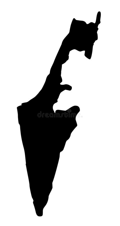 Van het de kaartsilhouet van Israël de vectorillustratie vector illustratie Van het de kaartsilhouet van Israël de vectorillustratie vector illustratie