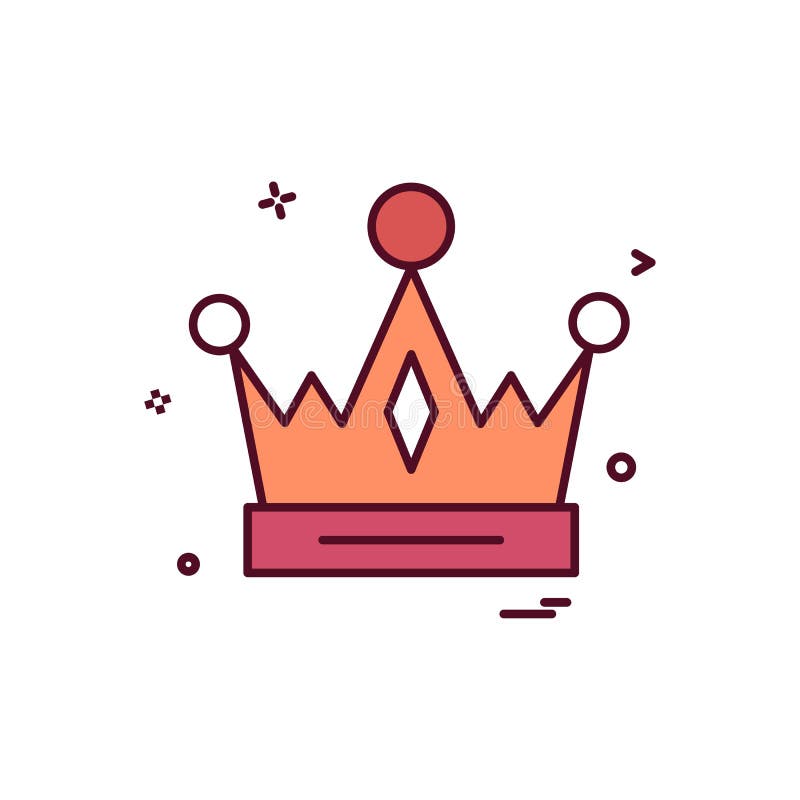 Van het de koningspictogram van het kroonimperium het vectorontwerp royalty-vrije illustratie Van het de koningspictogram van het kroonimperium het vectorontwerp royalty-vrije illustratie