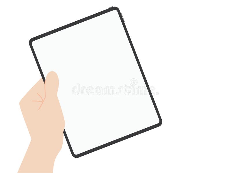 Van het de tablet nieuwe ontwerp van de handvangst nieuwe krachtige de vooruitgangstechnologie royalty-vrije illustratie Van het de tablet nieuwe ontwerp van de handvangst nieuwe krachtige de vooruitgangstechnologie royalty-vrije illustratie