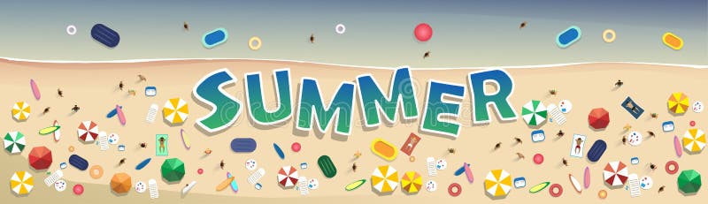 Van het de Vakantie Vastgestelde Zand van het de zomerstrand Tropische de Vakantiebanner vector illustratie Van het de Vakantie Vastgestelde Zand van het de zomerstrand Tropische de Vakantiebanner vector illustratie
