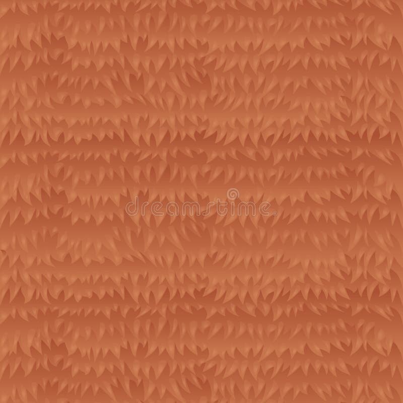 Van het het spelontwerp van het beeldverhaal de dierlijke rode bont illustratie van het de textuur vectormalplaatje