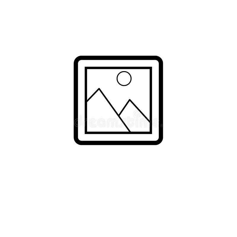 Van het lijnbeeld of Beeld Vierkant Pictogram royalty-vrije illustratie Van het lijnbeeld of Beeld Vierkant Pictogram royalty-vrije illustratie