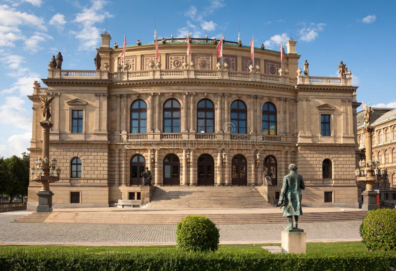The Rudolfinum Prague, a beautiful neo-renaissance building which is home to the Czech Philharmonic Orchestra. The Rudolfinum Prague, a beautiful neo-renaissance building which is home to the Czech Philharmonic Orchestra.