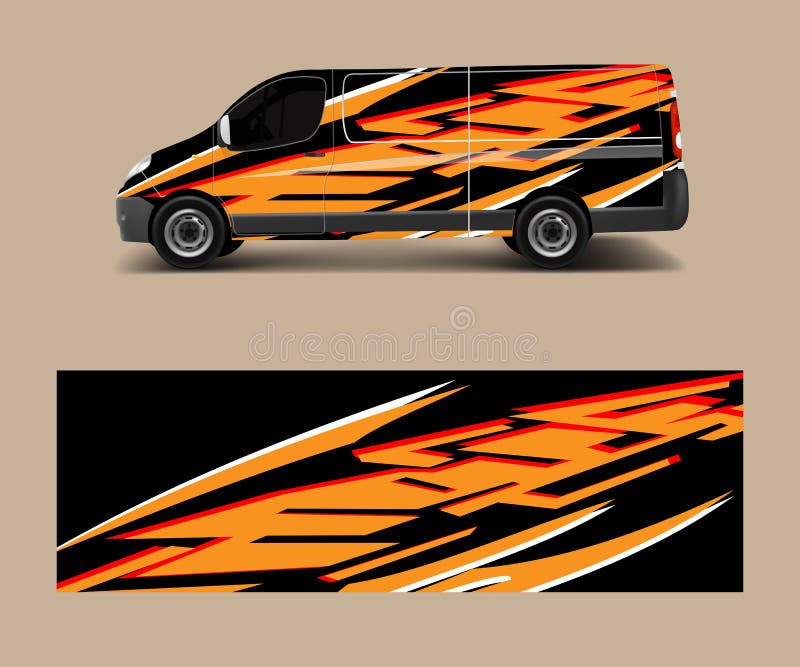 van-wrap-design-template-vector-with-wave-shapes-decal-wrap-and