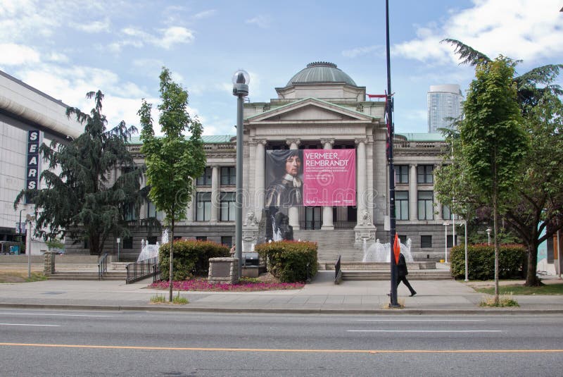 Vancouver Art Gallery Canada Editorial Image Image of pedestrian