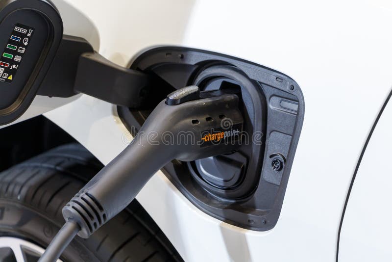 Vancouver, Canada March 2019 Electric Vehicle Charge Plug Editorial
