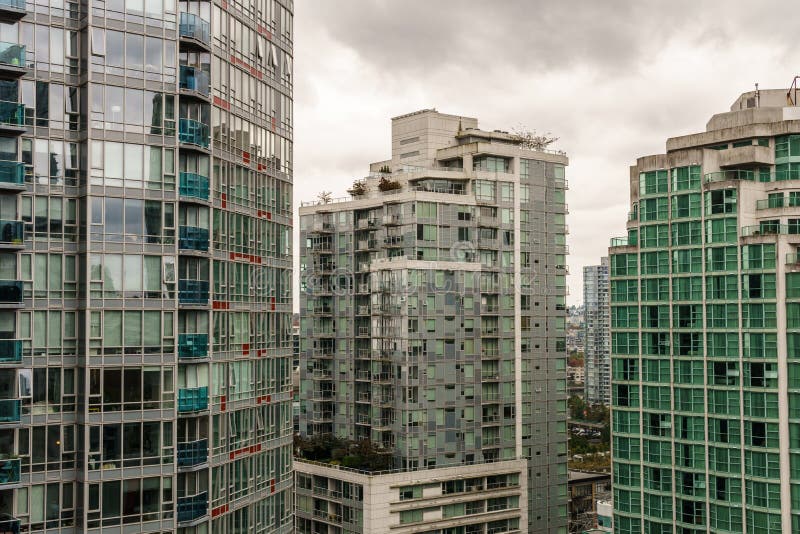 VANCOUVER, CANADA October 5, 2018 View of Buildings in Downtown from