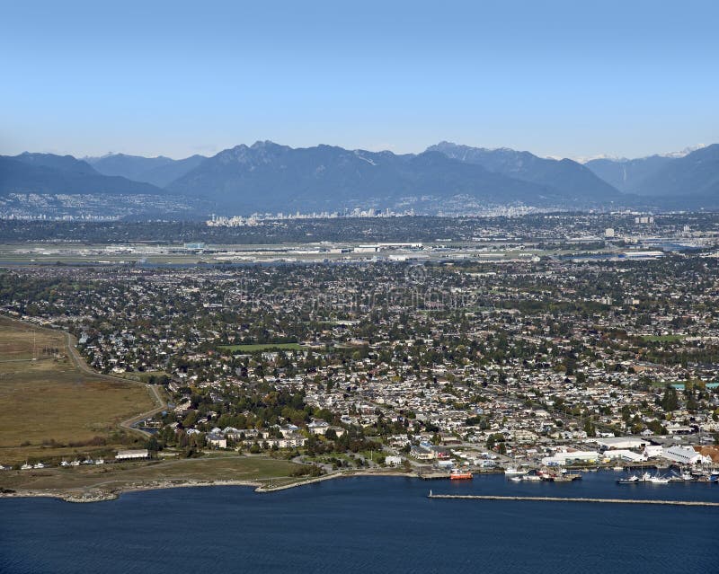 Richmond, Isola Del Mare E Vancouver, BC, Il Canada Immagine Stock