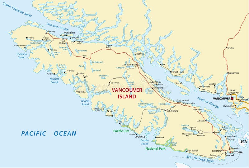 Vancouver island map