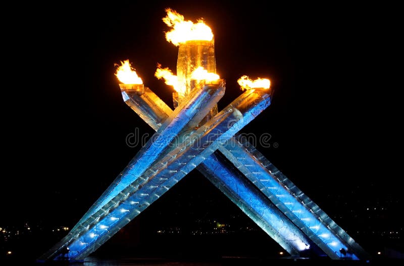 Vancouver Olympics Flame Cauldron royalty free stock photography Vancouver Olympics Flame Cauldron royalty free stock photography