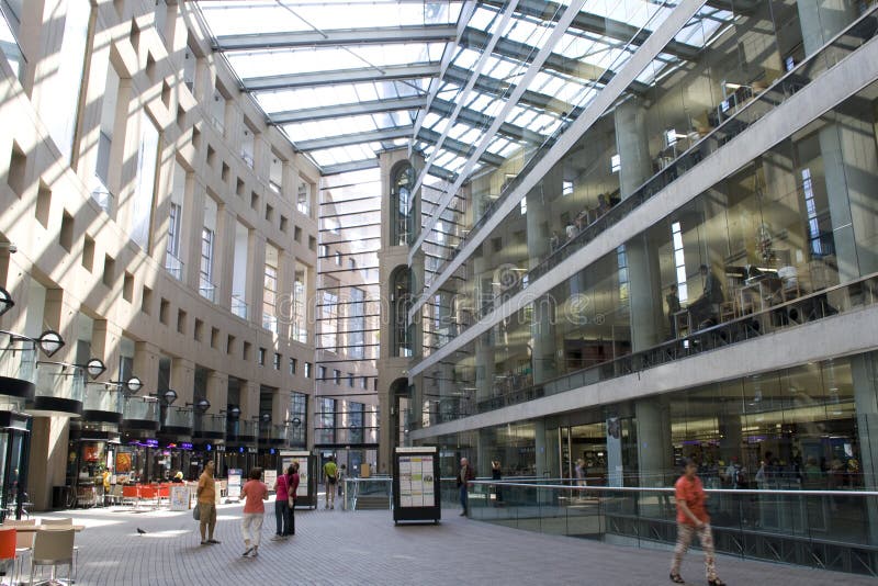 Vancouver BC Public Library Canada Stock Photo - Image of clouds ...