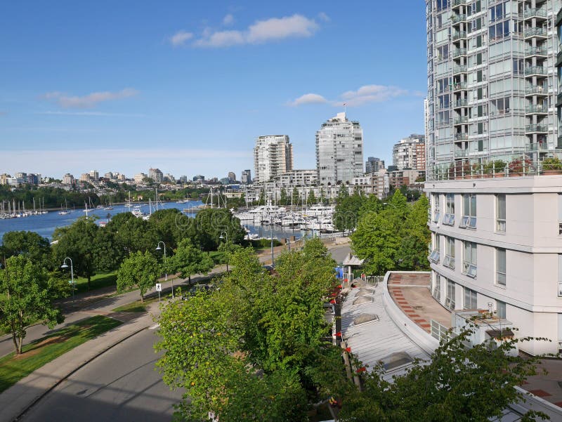 Vancouver Waterfront at Night Stock Photo Image of marina