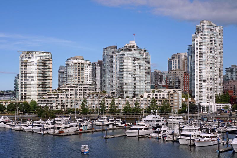 Vancouver waterfront stock photo. Image of condo, buildings 56787820