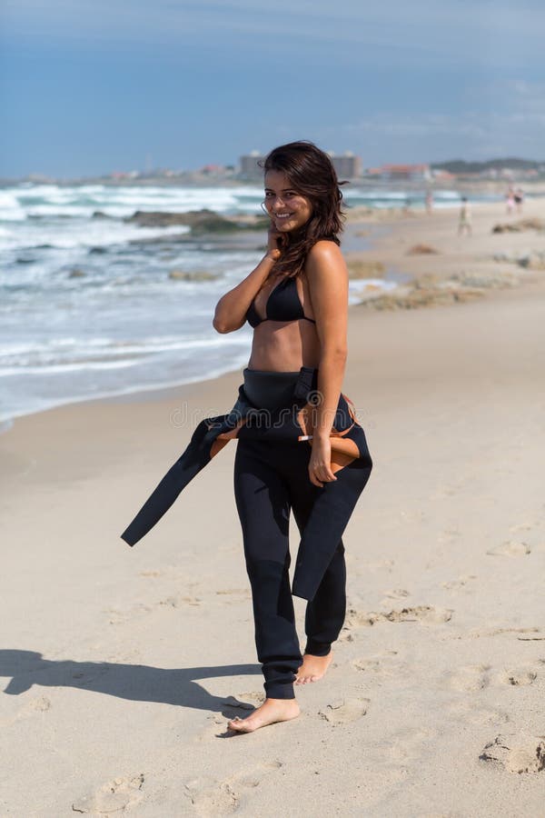 Vang sommige golven! stock foto