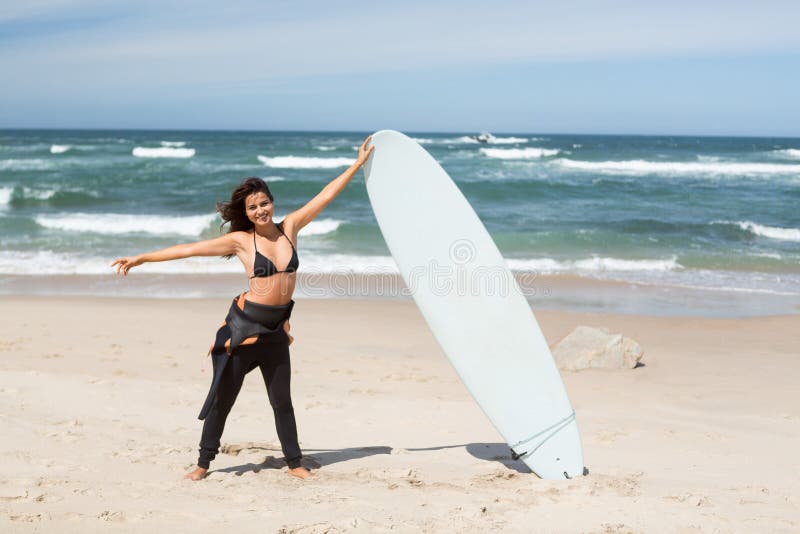 Vang sommige golven! royalty-vrije stock afbeelding