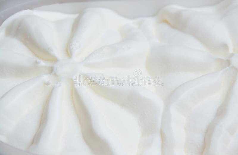 Vanilla ice cream macro detailed texture royalty free stock photo