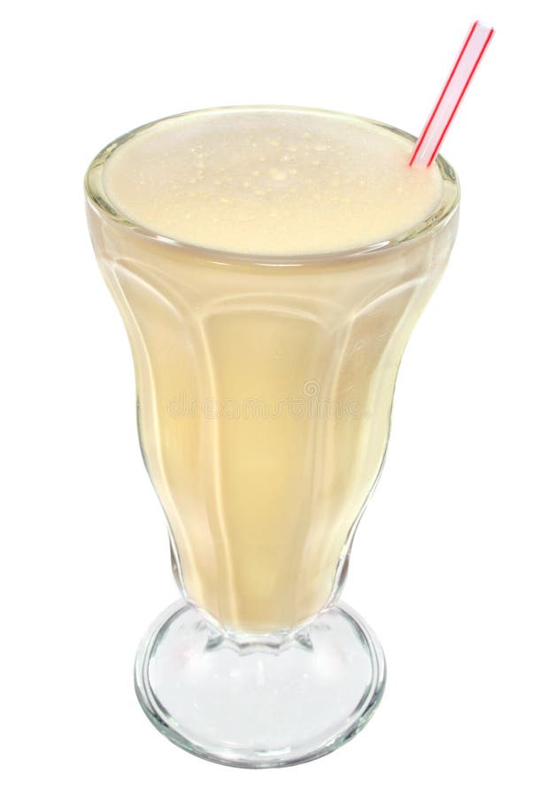 Vanilla ice cream milkshake drink