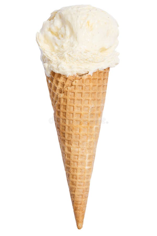 Cone with icecream stock image. Image of cream, closeup - 150869799
