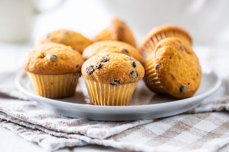 Vanilla Muffins. Sweet Cupcakes Stock Image - Image of bake, bakery ...