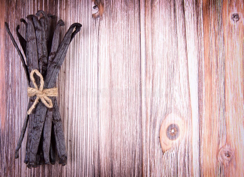 Vanilla pods royalty free stock photography