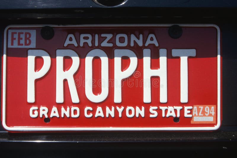Vanity License Plate Arizona Editorial Image Image of moses