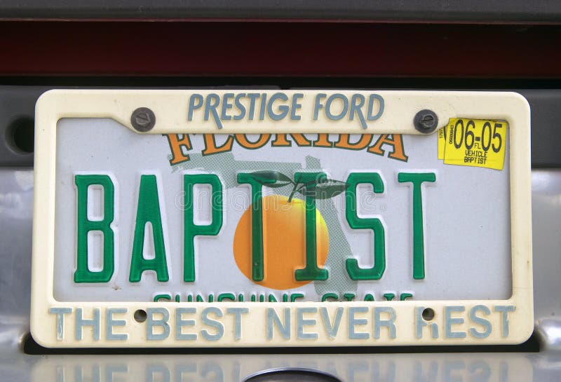Vanity License Plate Florida Editorial Image Image of motor