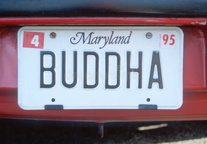 Vanity License Plate Maryland Editorial Photo Image of enlightened