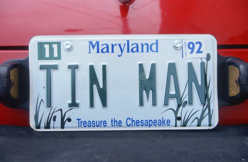 Vanity License Plate Maryland Editorial Image Image of vehicle