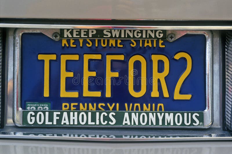 Vanity License Plate Pennsylvania Stock Photos Free & RoyaltyFree