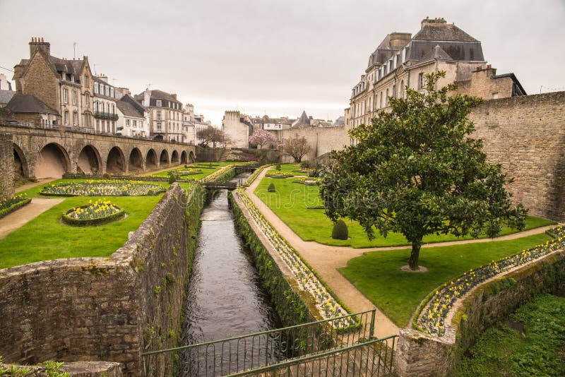 Vannes, la Bretagne, vue image stock Vannes, la Bretagne, vue image stock