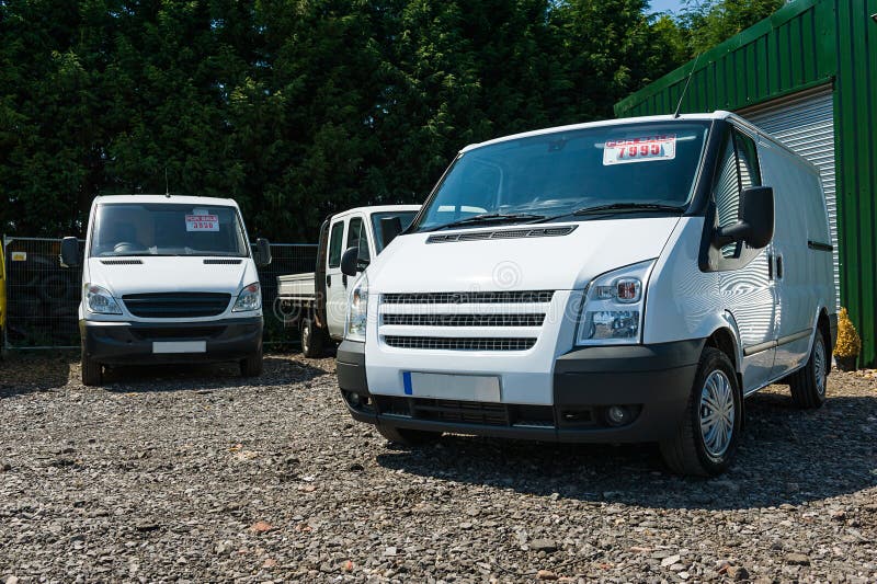 Vans for sale stock photo. Image of business, machine 60512626