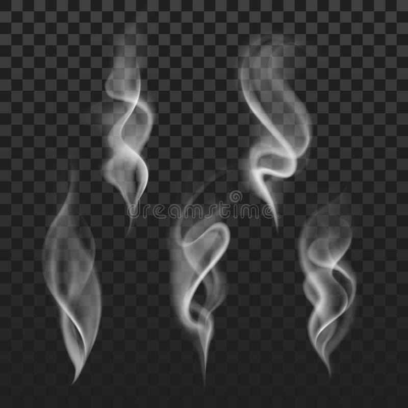 Vapeur blanche chaude de fumée transparente abstraite d'isolement sur le fond à carreaux illustration libre de droits Vapeur blanche chaude de fumée transparente abstraite d'isolement sur le fond à carreaux illustration libre de droits