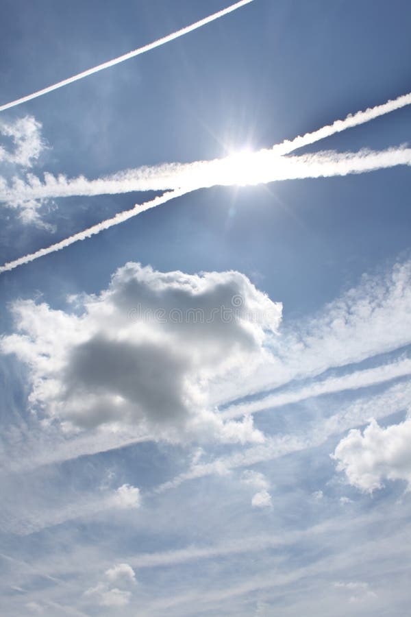 Vapor Trail Supersonic Fighter Jet Stock Image Image of scenic