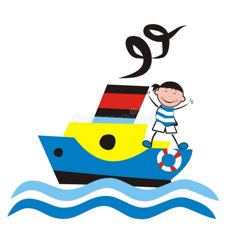 Vapore e marinaio royalty illustrazione gratis Vapore e marinaio royalty illustrazione gratis