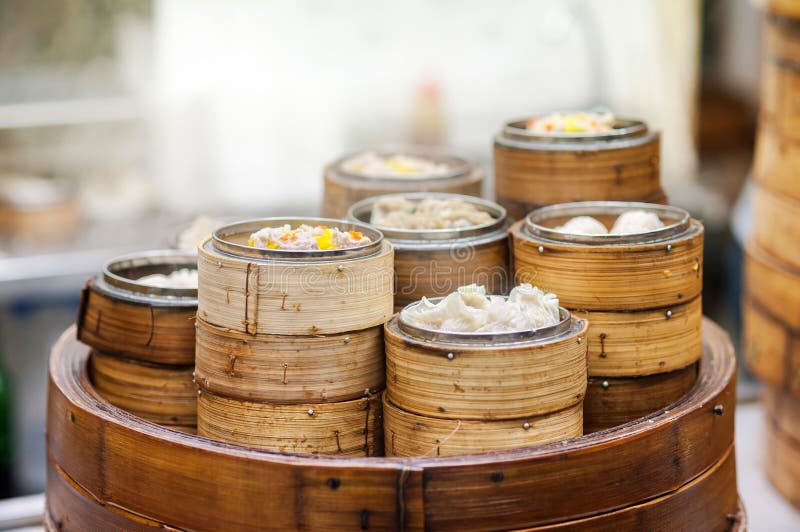 Vapores en un restaurante chino, Hong Kong del dim sum