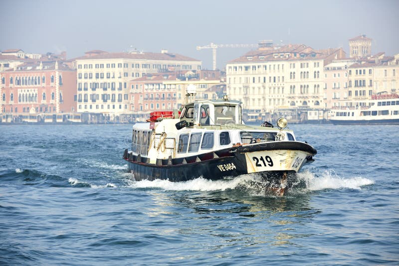 Vaporetto On The Grand Canal In Venice Stock Photo - Download