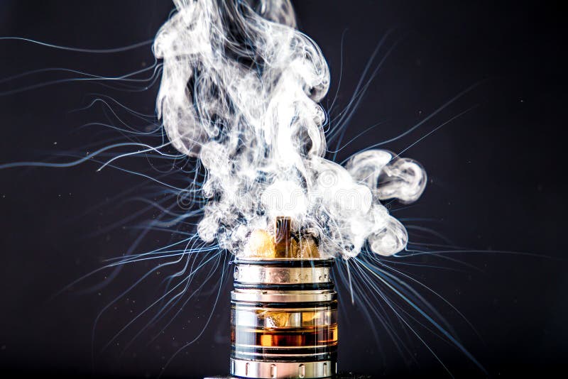 Vaporizer Vape Cloud Explosion Stock Image Image of drip, clearomizer