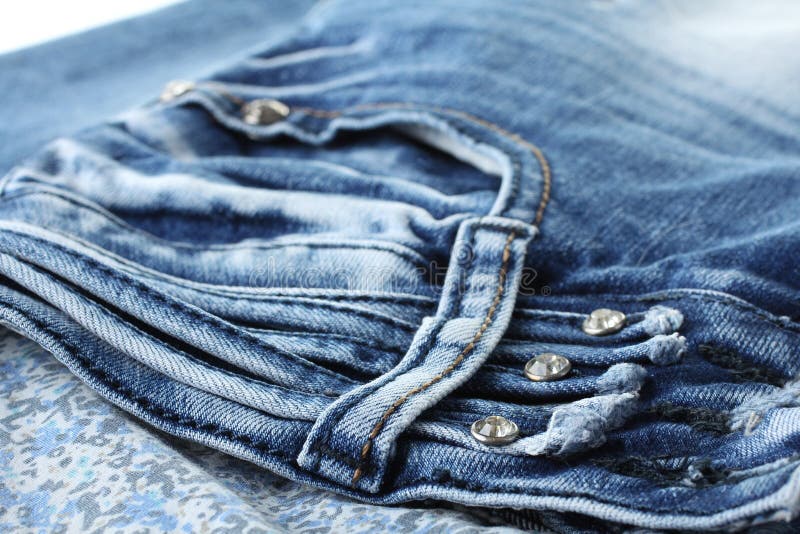 Vaqueros de la textura fotografía de archivo libre de regalías