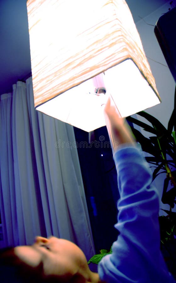 var låt lampa där arkivbild var låt lampa där arkivbild