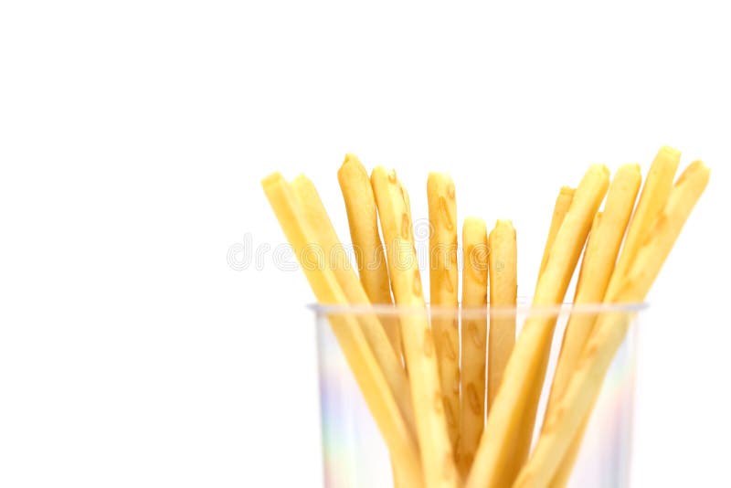 Crispy straw on white background. Crispy straw on white background