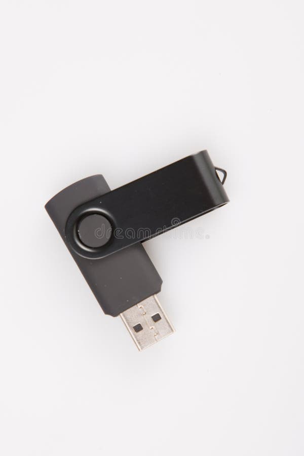 Vara instantânea pronto para uso aberta preta e de prata da movimentação de USB fotografia de stock Vara instantânea pronto para uso aberta preta e de prata da movimentação de USB fotografia de stock