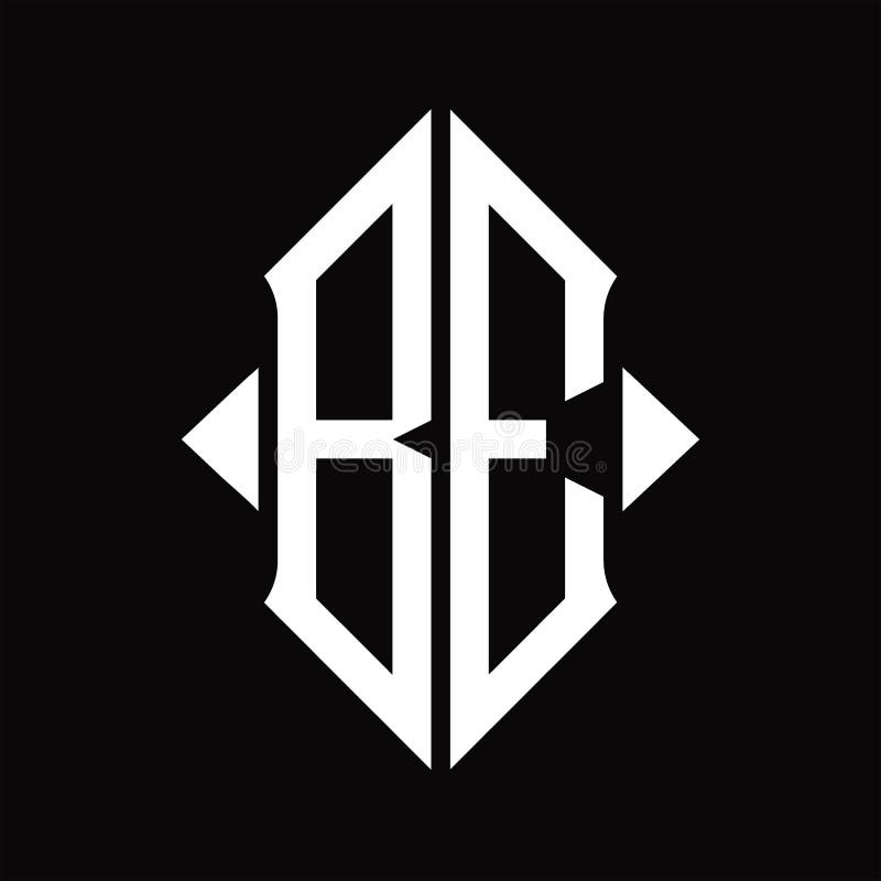Vara logotypmonogram med isolerad designmall för skyddsform royaltyfri illustrationer