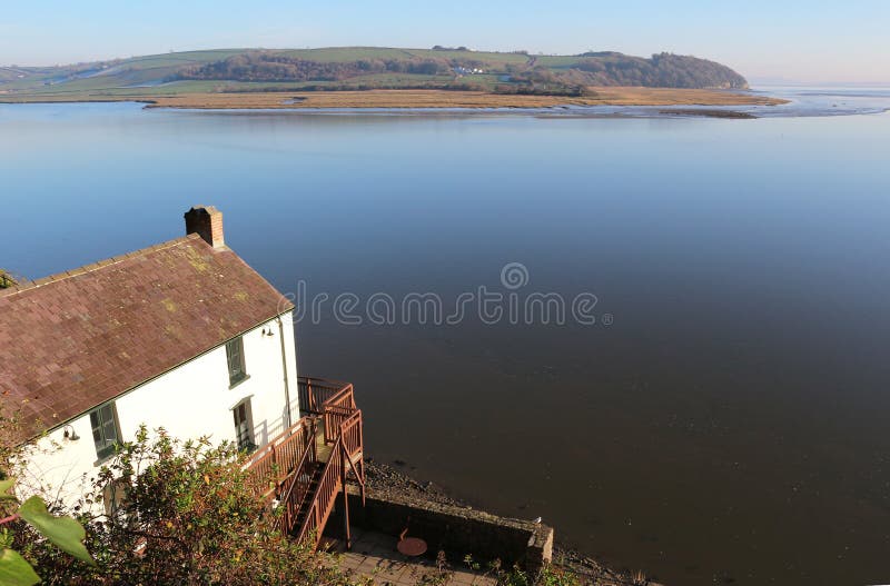 Varadero de Dylan Thomas, Laugharne imágenes de archivo libres de regalías Varadero de Dylan Thomas, Laugharne imágenes de archivo libres de regalías