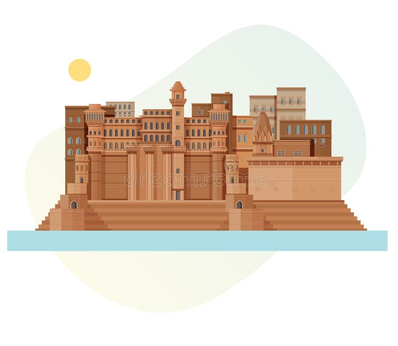 Varanasi Ghat Stock Illustrations – 248 Varanasi Ghat Stock ...