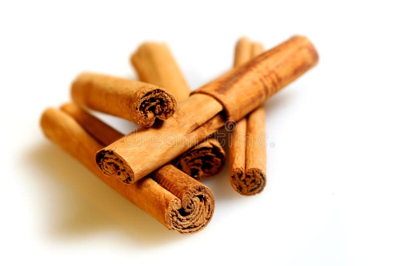 Pauzinhos de canela fotos de stock