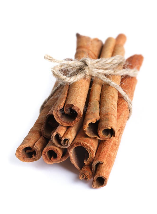 Pauzinhos de canela fotografia de stock royalty free