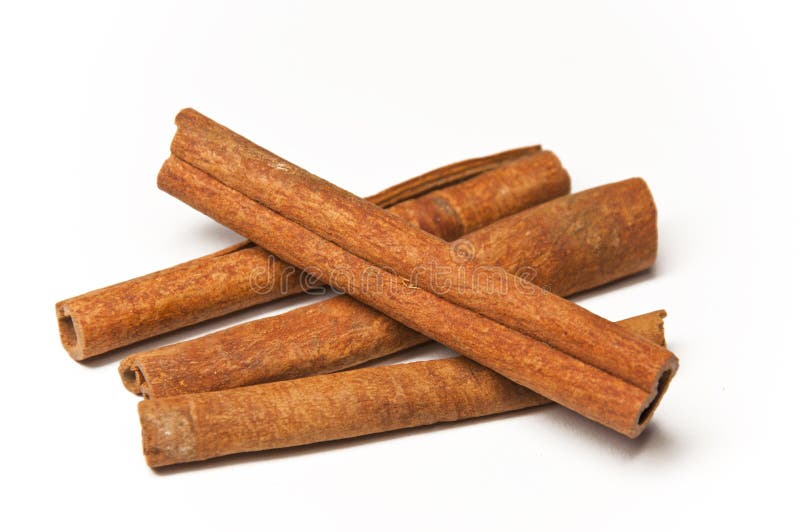 Pau de canela isolado imagem de stock royalty free