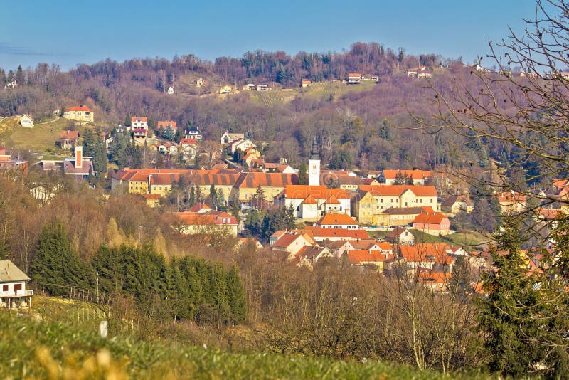 Varazdinske Toplice - cidade das molas térmicas fotografia de stock Varazdinske Toplice - cidade das molas térmicas fotografia de stock