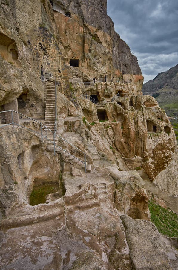 Vardzia Cave Monastery Town in Stock Image Image of heritage